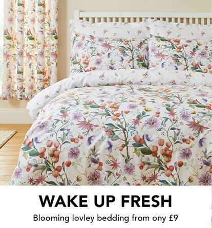 Wake up fresh with bedding from £9